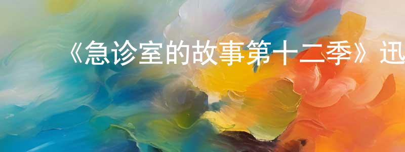 陈久康发布《急诊室的故事第十二季》迅雷下载/在线观看-都市情感-美剧天堂